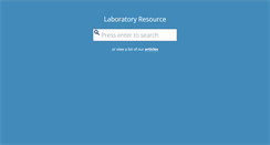 Desktop Screenshot of laboratoryresource.com