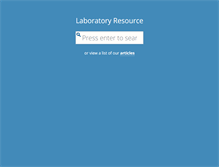 Tablet Screenshot of laboratoryresource.com